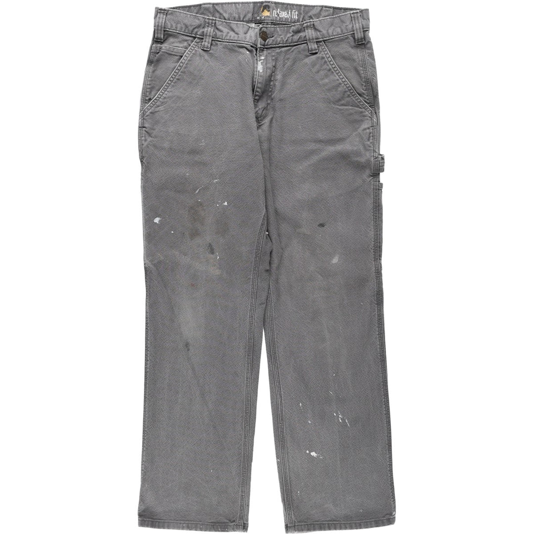 Carhartt Relaxed Fit Duck Painter Pants, Men's, W33 equivalent cotton gray type Vintage Second Hand