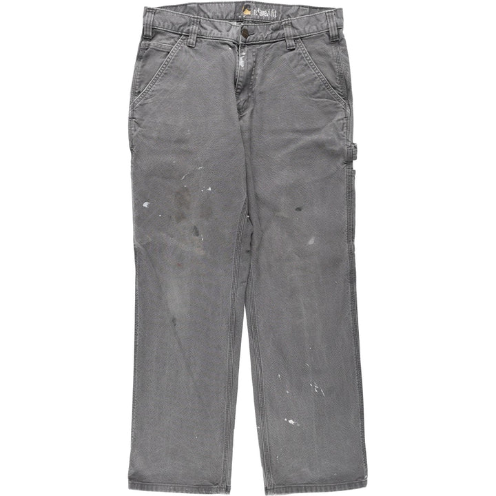 Carhartt Relaxed Fit Duck Painter Pants, Men's, W33 equivalent cotton gray type Vintage Second Hand
