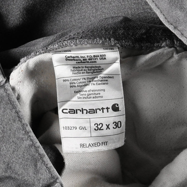 Carhartt Relaxed Fit Duck Painter Pants, Men's, W33 equivalent cotton gray type Vintage Second Hand