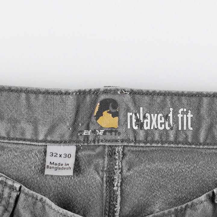 Carhartt Relaxed Fit Duck Painter Pants, Men's, W33 equivalent cotton gray type Vintage Second Hand