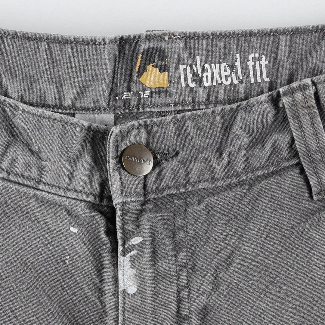 Carhartt Relaxed Fit Duck Painter Pants, Men's, W33 equivalent cotton gray type Vintage Second Hand