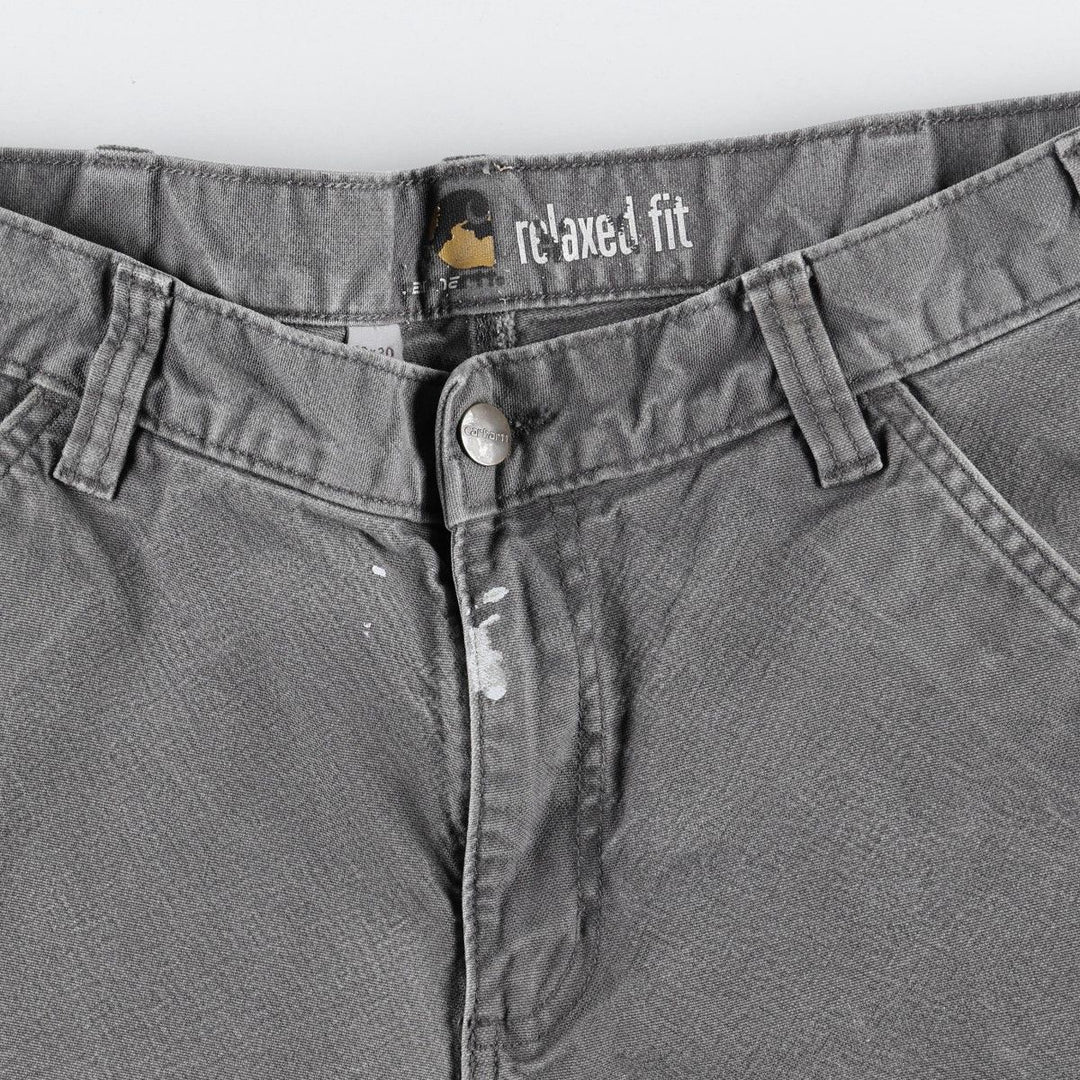 Carhartt Relaxed Fit Duck Painter Pants, Men's, W33 equivalent cotton gray type Vintage Second Hand