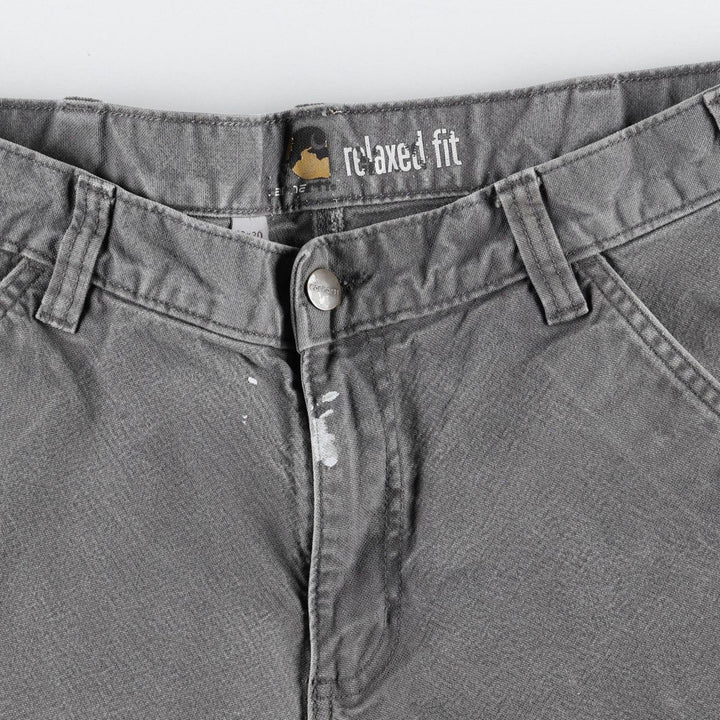 Carhartt Relaxed Fit Duck Painter Pants, Men's, W33 equivalent cotton gray type Vintage Second Hand