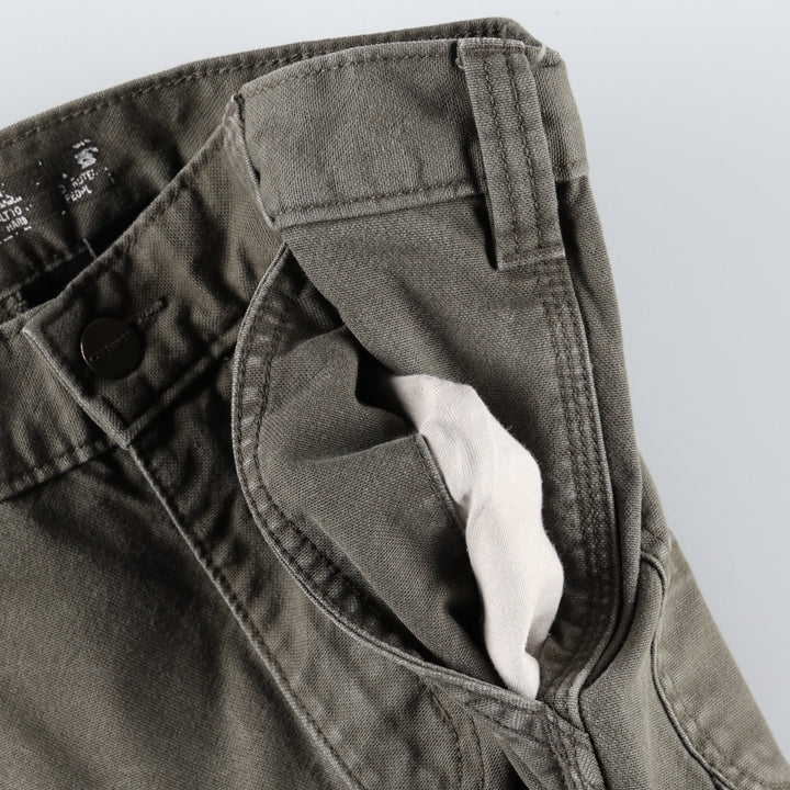 Carhartt Relaxed Fit Duck Painter Pants, Men's, Size W30 cotton Khaki type Vintage Second Hand