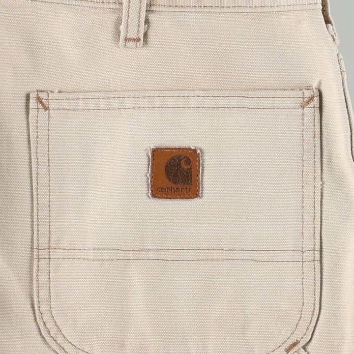 00'S Carhartt Dungaree Fit Duck Painter Pants Men's W36 cotton unbleached Vintage Second Hand