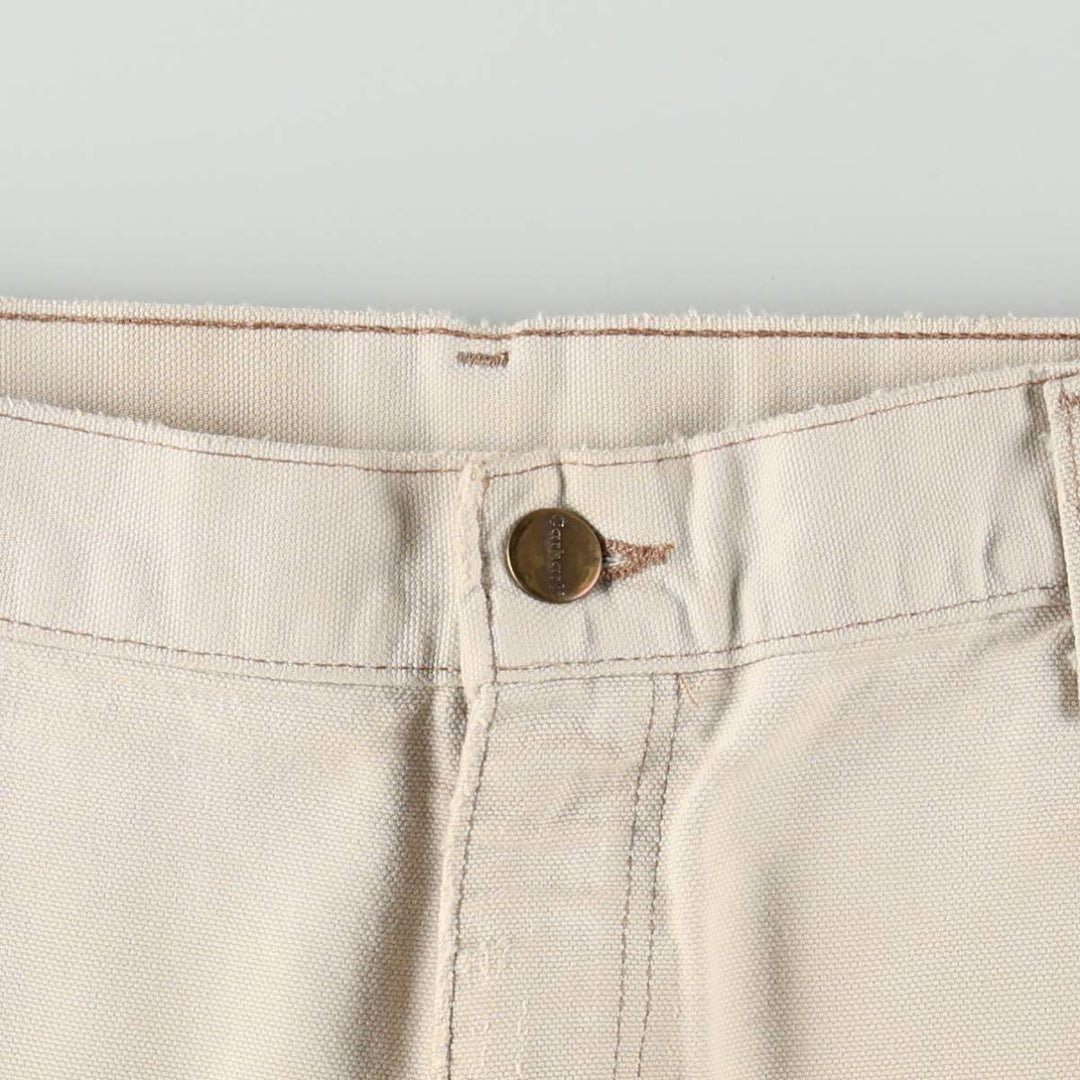 00'S Carhartt Dungaree Fit Duck Painter Pants Men's W36 cotton unbleached Vintage Second Hand