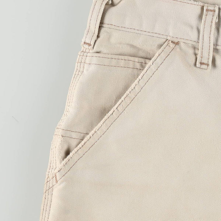 00'S Carhartt Dungaree Fit Duck Painter Pants Men's W36 cotton unbleached Vintage Second Hand