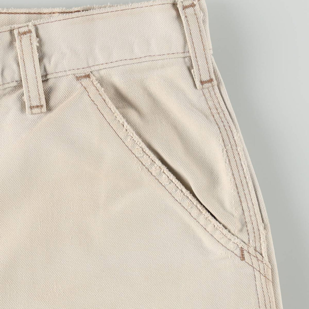 00'S Carhartt Dungaree Fit Duck Painter Pants Men's W36 cotton unbleached Vintage Second Hand