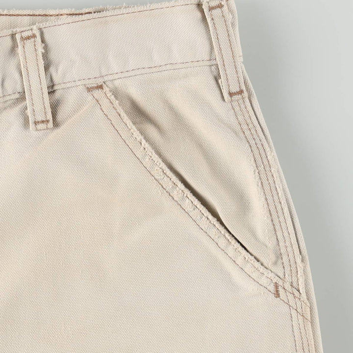 00'S Carhartt Dungaree Fit Duck Painter Pants Men's W36 cotton unbleached Vintage Second Hand