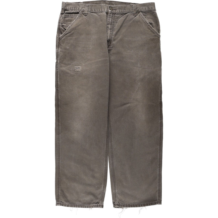 Carhartt Duck Painter Pants, Men's W39 (approx.) cotton Charcoal Vintage Second Hand