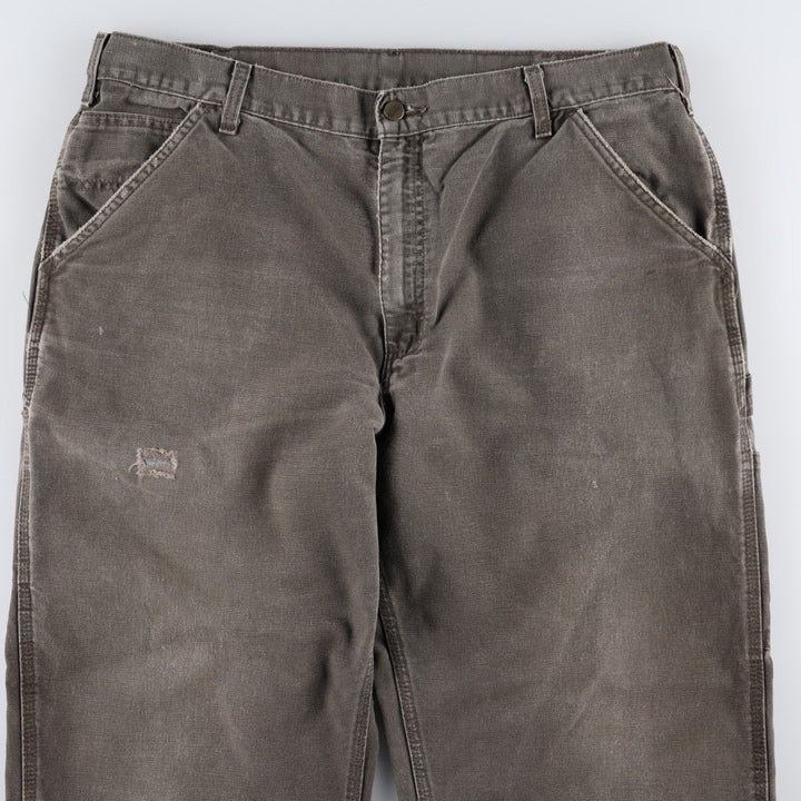 Carhartt Duck Painter Pants, Men's W39 (approx.) cotton Charcoal Vintage Second Hand