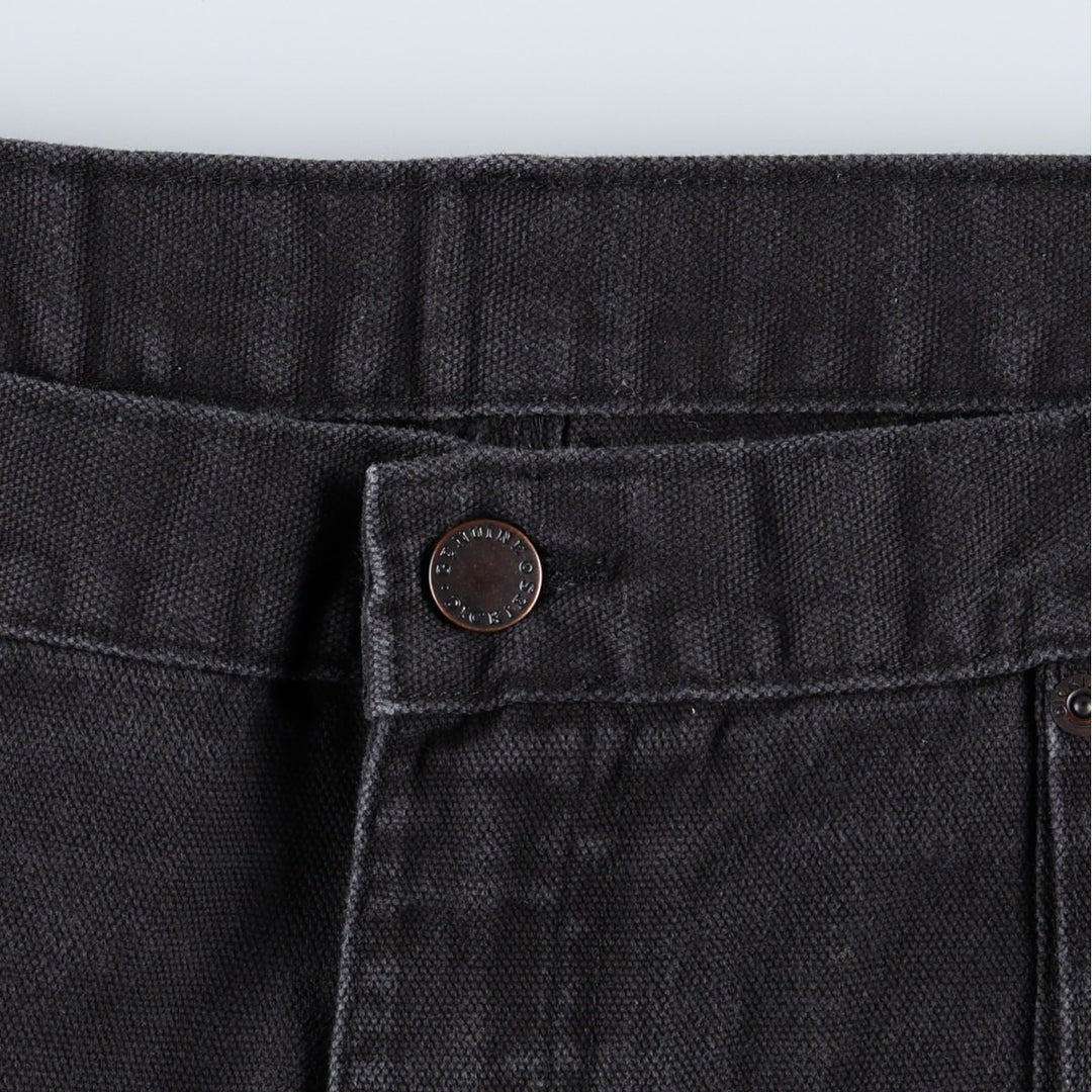 Dickies paint-stained duck canvas painter pants, men's size W38 (approx.) cotton black type Vintage Second Hand