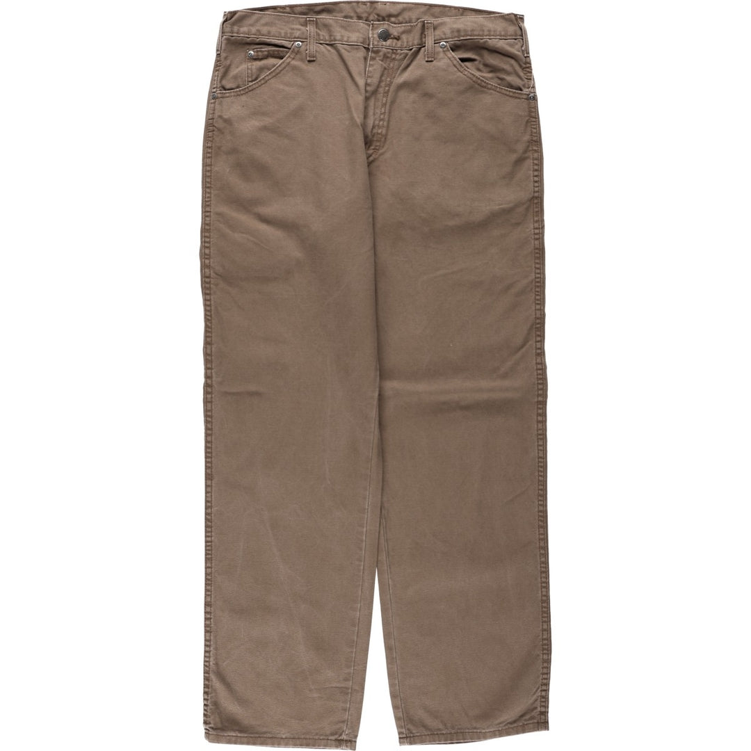 Dickies Duck Work Pants Men's W36 cotton brown type Vintage Second Hand
