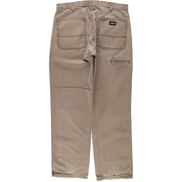 Dickies Duck Work Pants Men's W35 cotton brown type Vintage Second Hand