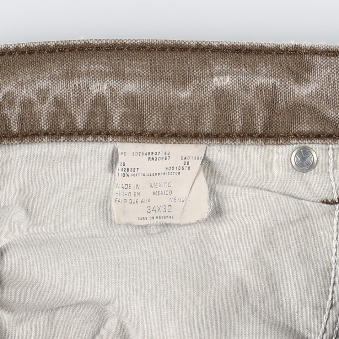 Dickies Duck Work Pants Men's W35 cotton brown type Vintage Second Hand
