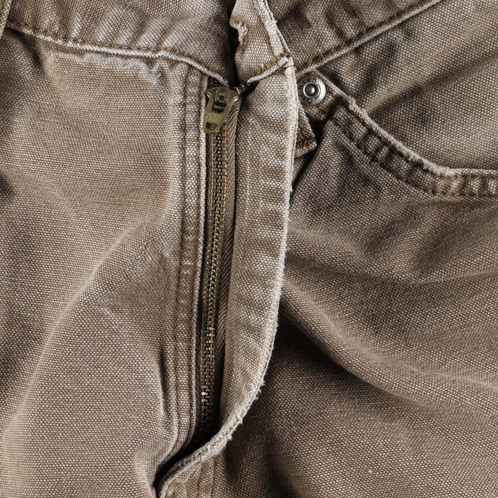 Dickies Duck Work Pants Men's W35 cotton brown type Vintage Second Hand