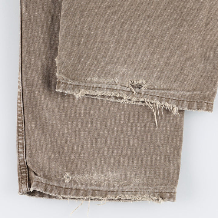 Dickies Duck Work Pants Men's W35 cotton brown type Vintage Second Hand