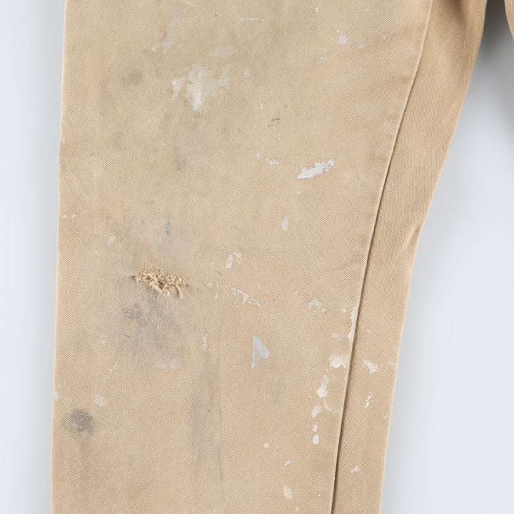 Dickies Duck Painter Pants Men's W33 equivalent cotton Beige type Vintage Second Hand