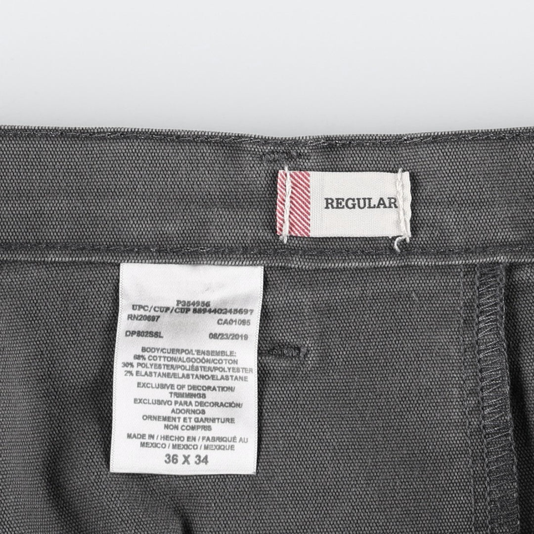 Dickies FLEX REGULAR Duck Painter Pants, Men's W38 equivalent. cotton Charcoal Vintage Second Hand