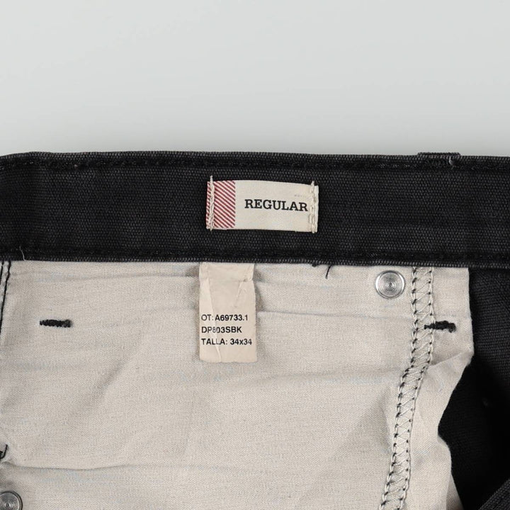 Dickies FLEX REGULAR Duck Work Pants, Men's W36 equivalent. unclear black type Vintage Second Hand