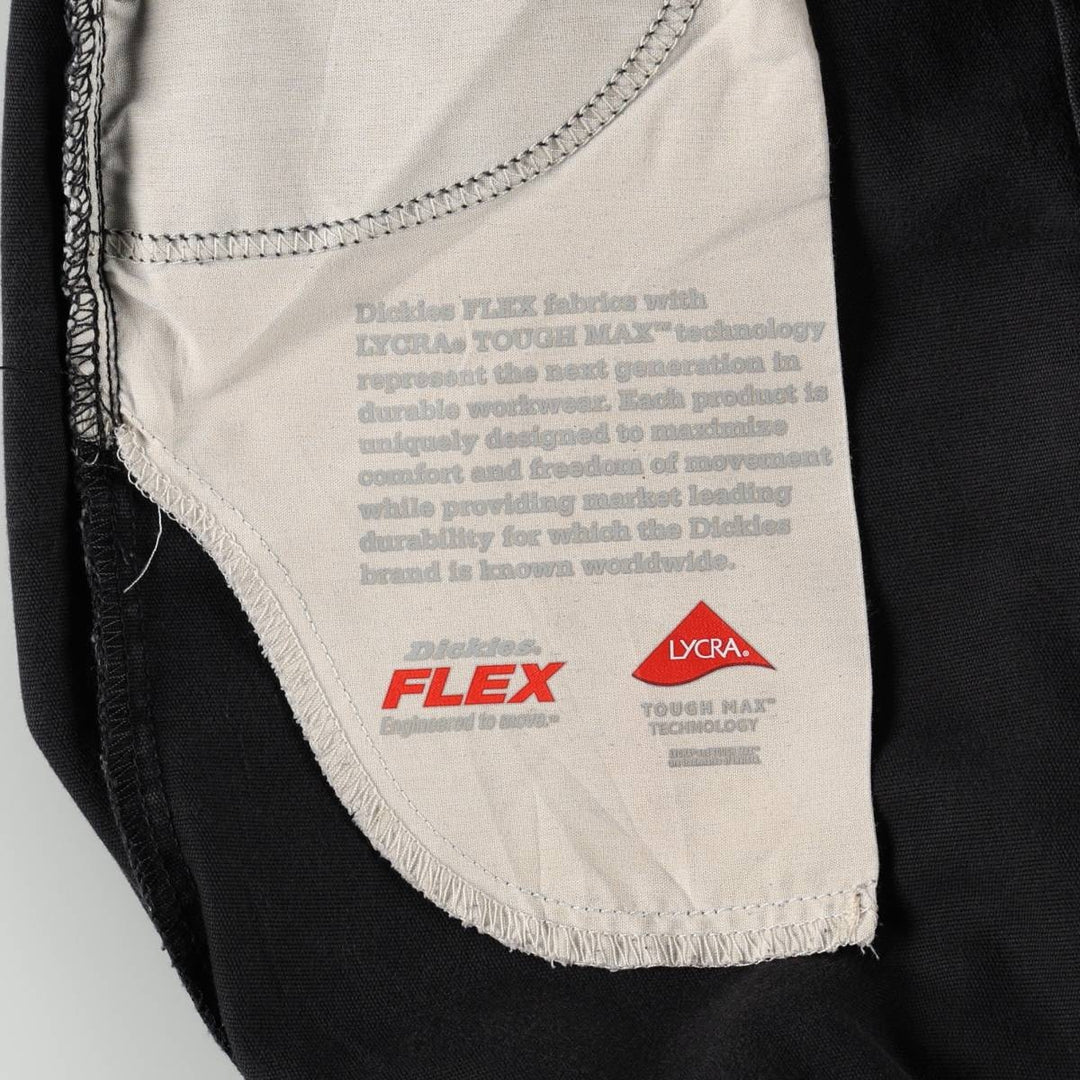 Dickies FLEX REGULAR Duck Work Pants, Men's W36 equivalent. unclear black type Vintage Second Hand