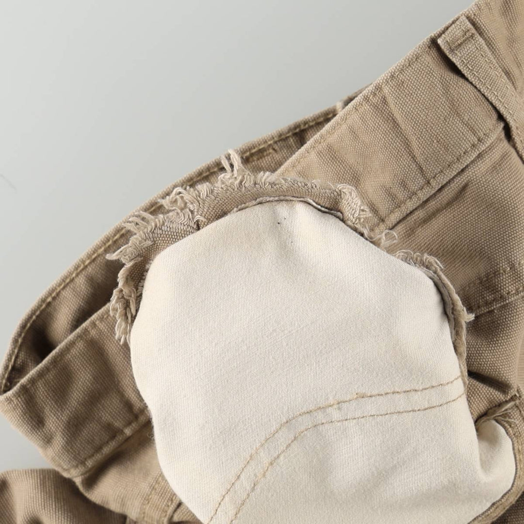 Carhartt ORIGINAL FIT FR series duck work pants, men's size W34 (approx.) cotton Beige type Vintage Second Hand