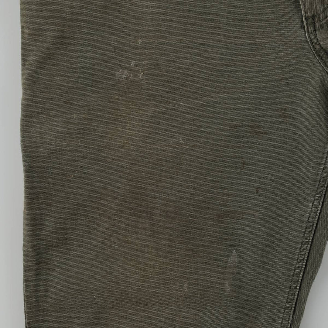 Carhartt Relaxed Fit Duck Work Pants, Men's, W37 equivalent cotton Khaki type Vintage Second Hand