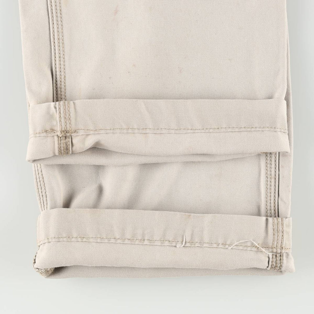 Carhartt Relaxed Fit Duck Cargo Work Pants, Men's Size W32 (approx.) cotton Beige type Vintage Second Hand