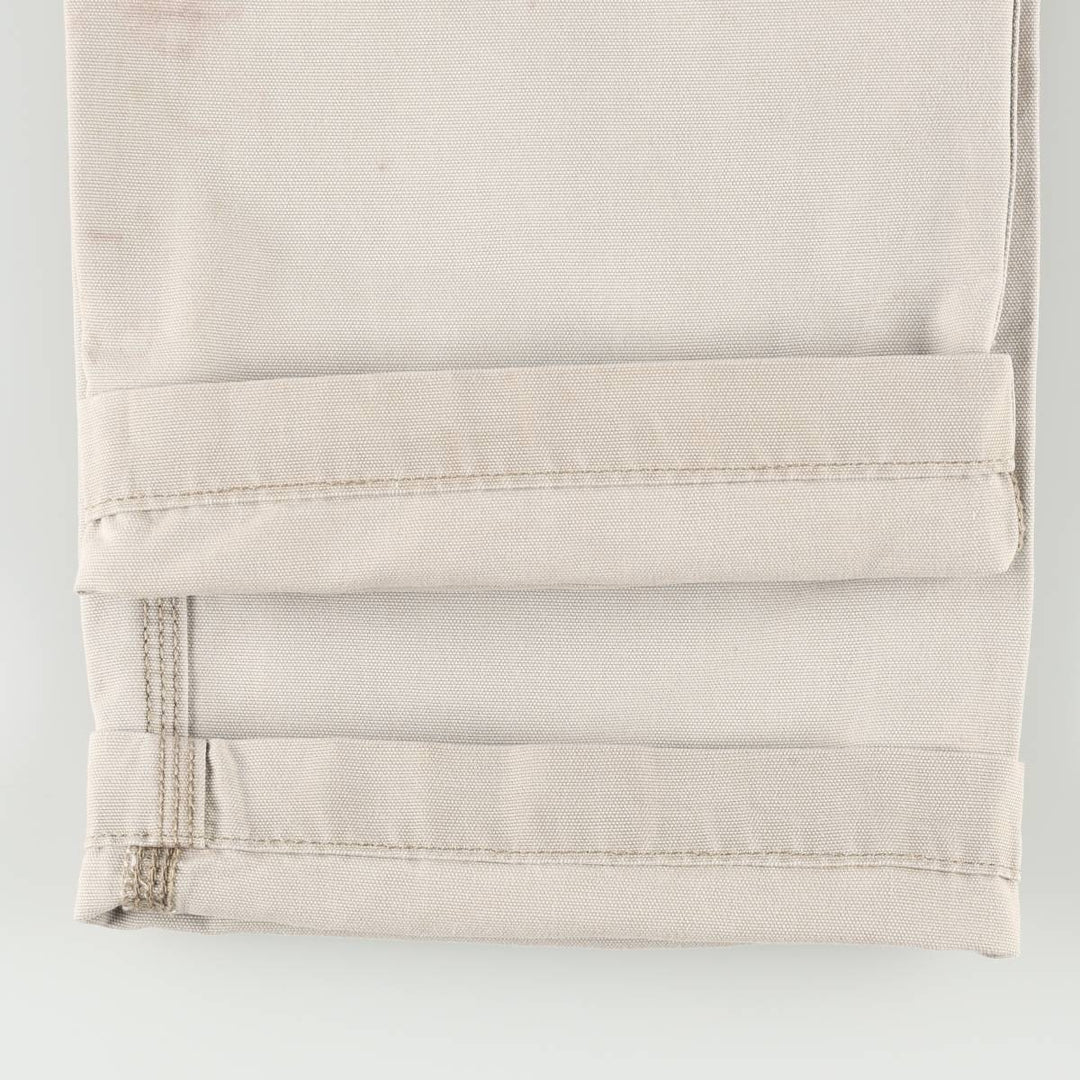 Carhartt Relaxed Fit Duck Cargo Work Pants, Men's Size W32 (approx.) cotton Beige type Vintage Second Hand