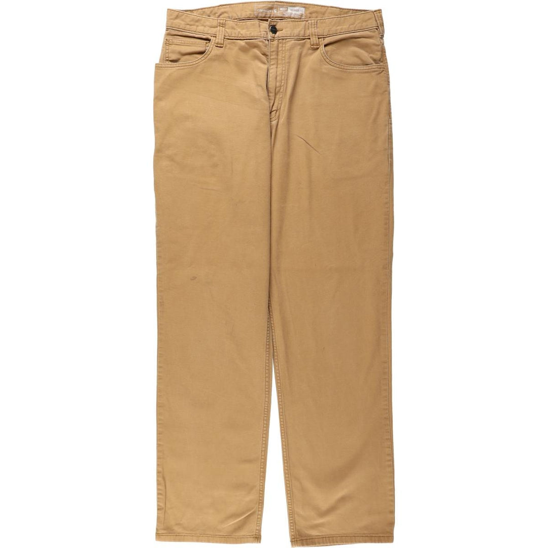 Carhartt Relaxed Fit Duck Work Pants, Men's, W36 equivalent cotton brown type Vintage Second Hand