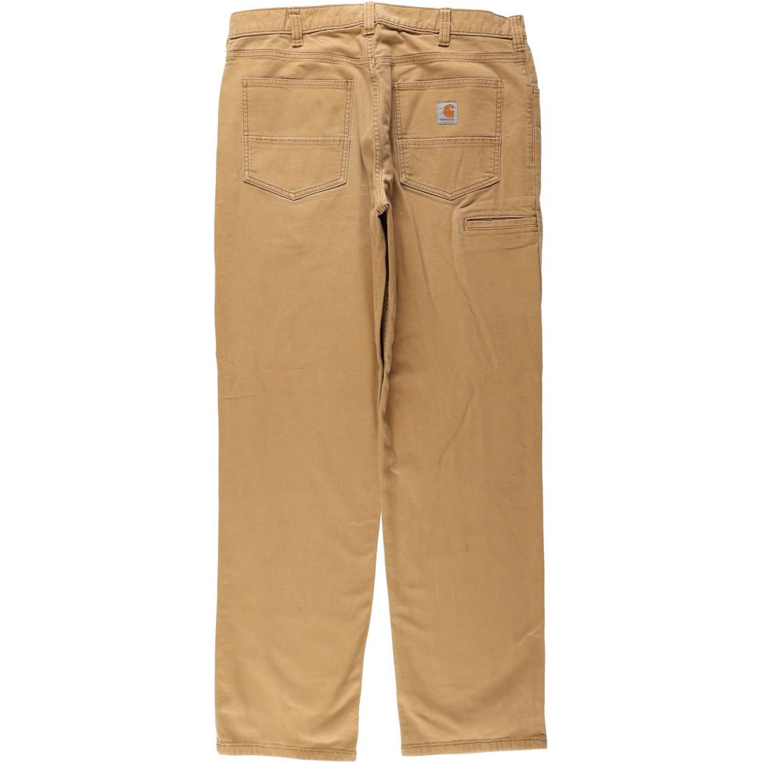 Carhartt Relaxed Fit Duck Work Pants, Men's, W36 equivalent cotton brown type Vintage Second Hand