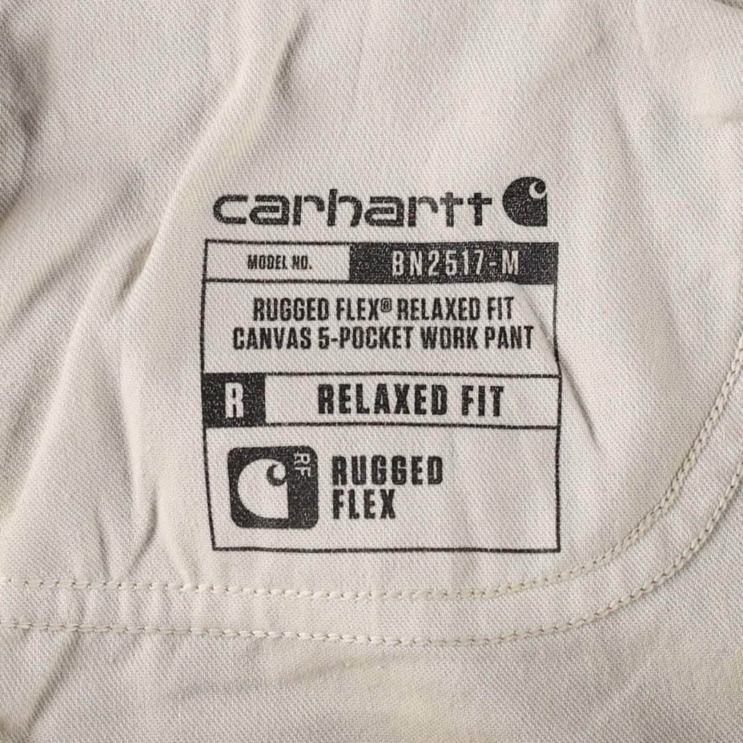 Carhartt Relaxed Fit Duck Work Pants, Men's, W36 equivalent cotton brown type Vintage Second Hand