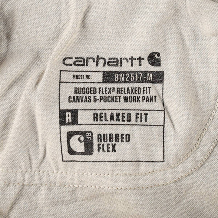 Carhartt Relaxed Fit Duck Work Pants, Men's, W36 equivalent cotton brown type Vintage Second Hand