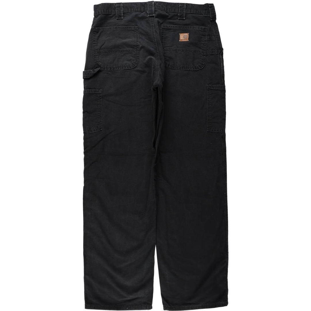 Carhartt Dungaree Fit Duck Painter Pants, Men's, W36 equivalent cotton black type Vintage Second Hand