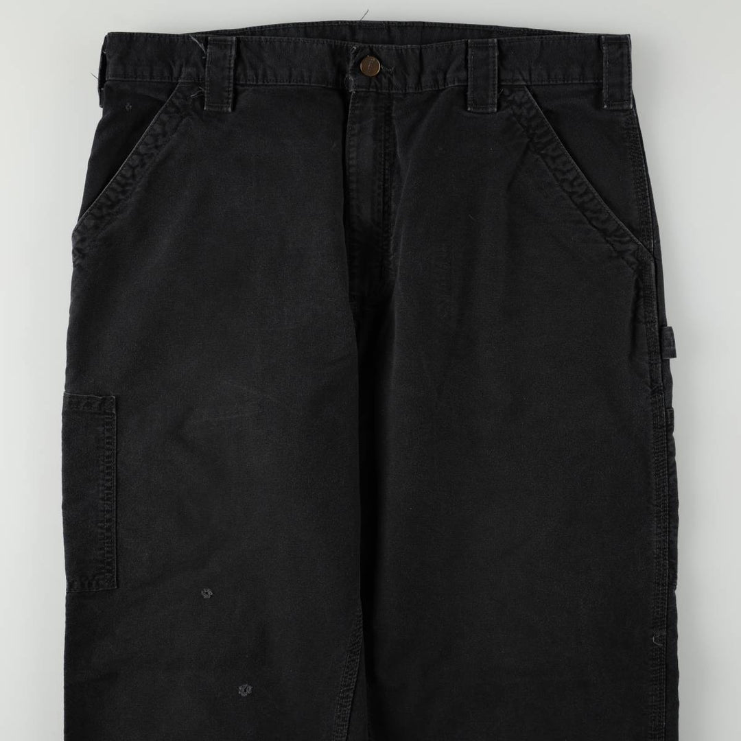 Carhartt Dungaree Fit Duck Painter Pants, Men's, W36 equivalent cotton black type Vintage Second Hand
