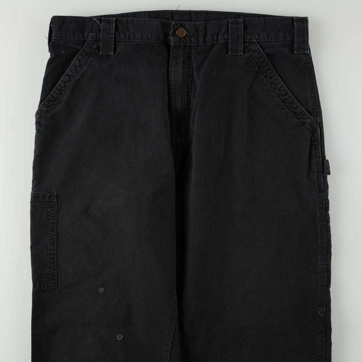 Carhartt Dungaree Fit Duck Painter Pants, Men's, W36 equivalent cotton black type Vintage Second Hand