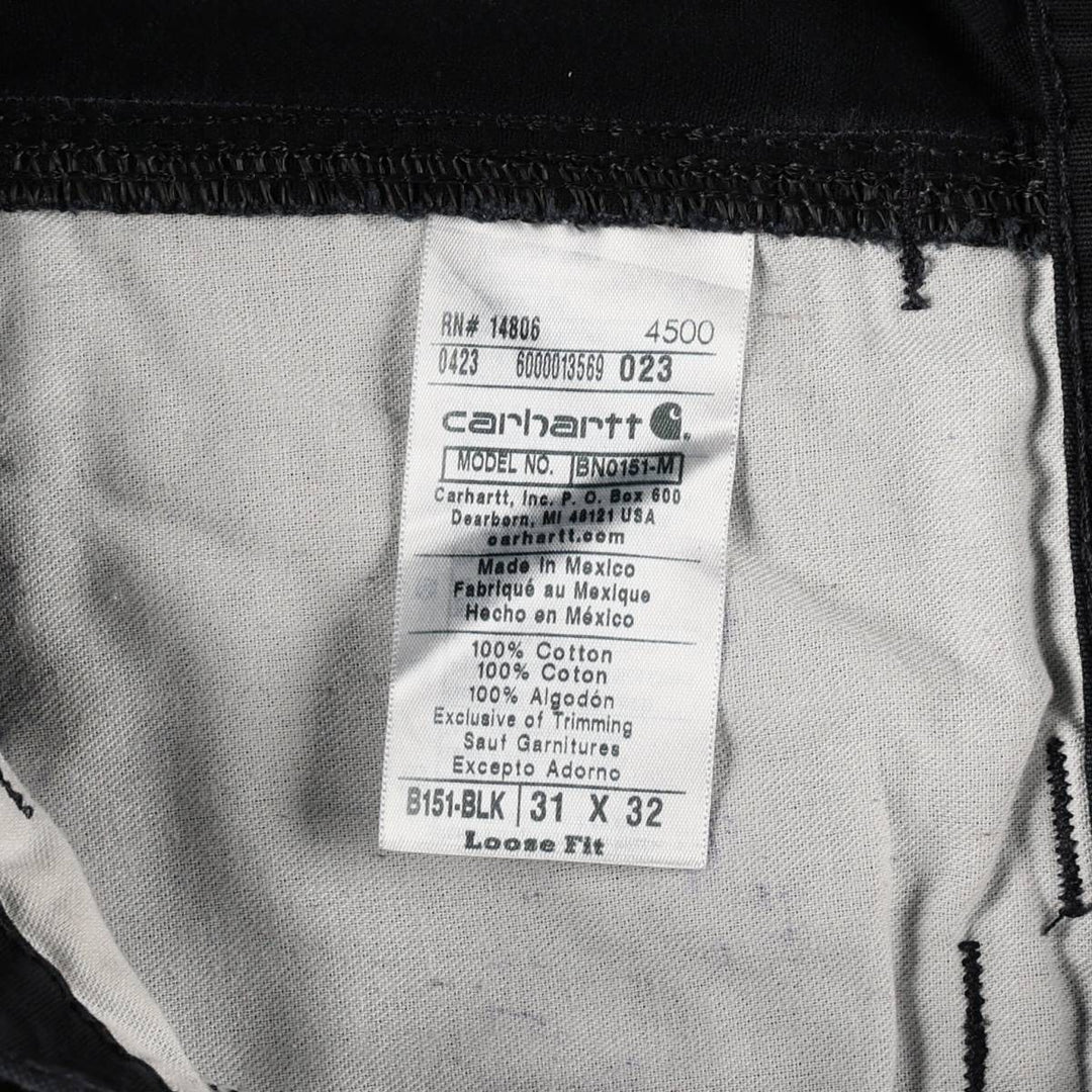 Carhartt Loose Fit Duck Painter Pants, Men's, W31 equivalent cotton black type Vintage Second Hand
