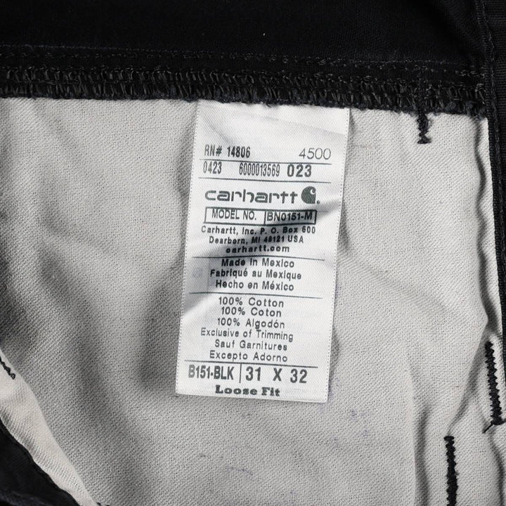 Carhartt Loose Fit Duck Painter Pants, Men's, W31 equivalent cotton black type Vintage Second Hand