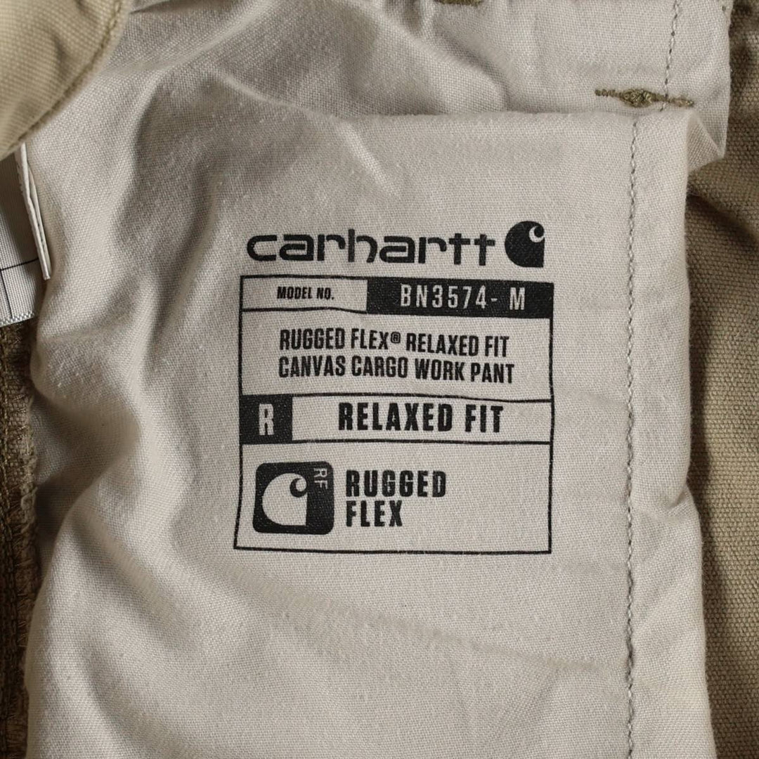 Carhartt Relaxed Fit Duck Work Pants Cargo Pants Men's W32 (approx.) cotton Beige type Vintage Second Hand