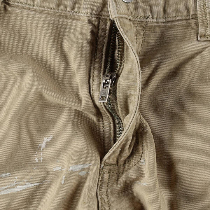 Carhartt Relaxed Fit Duck Work Pants Cargo Pants Men's W32 (approx.) cotton Beige type Vintage Second Hand