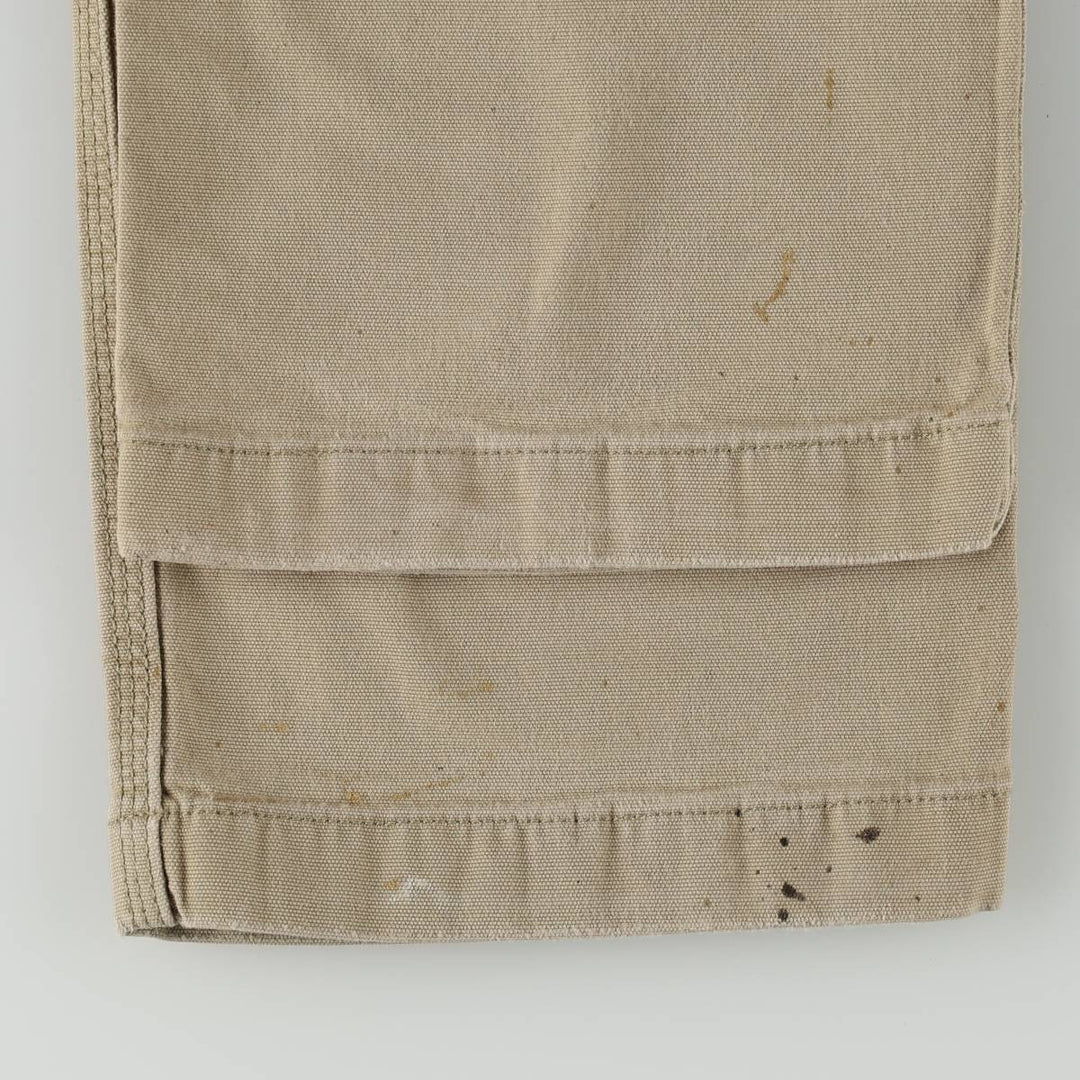 Carhartt Relaxed Fit Duck Work Pants Cargo Pants Men's W32 (approx.) cotton Beige type Vintage Second Hand
