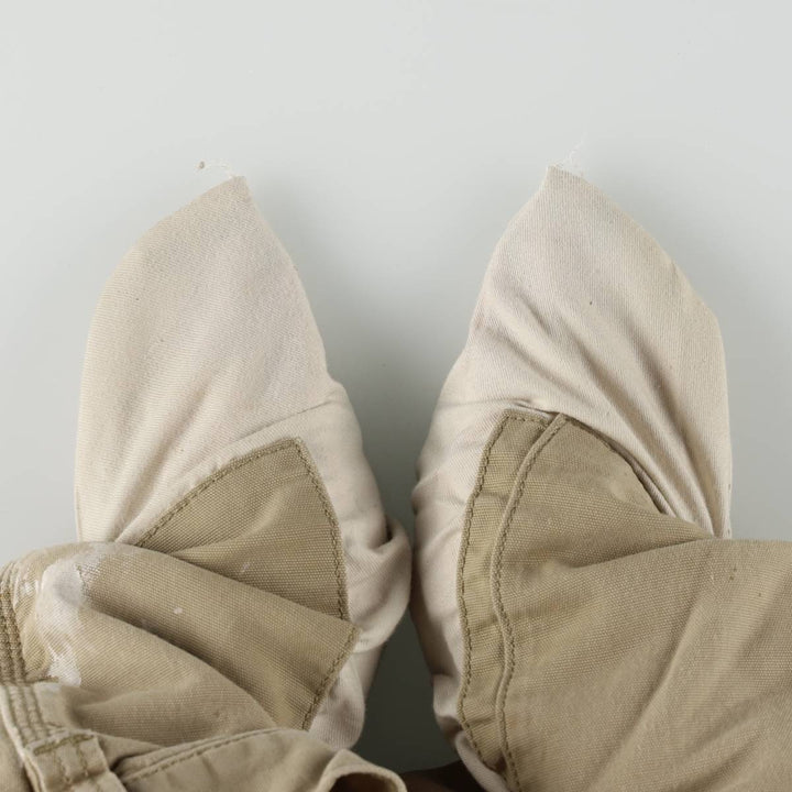 Carhartt Relaxed Fit Duck Work Pants Cargo Pants Men's W32 (approx.) cotton Beige type Vintage Second Hand