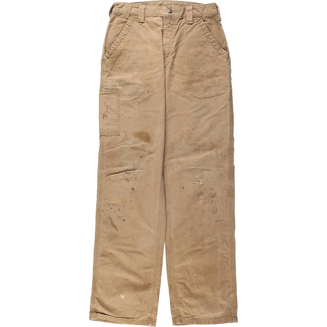 Carhartt Loose Original Fit Duck Painter Pants, Men's, W32 equivalent cotton Beige type Vintage Second Hand