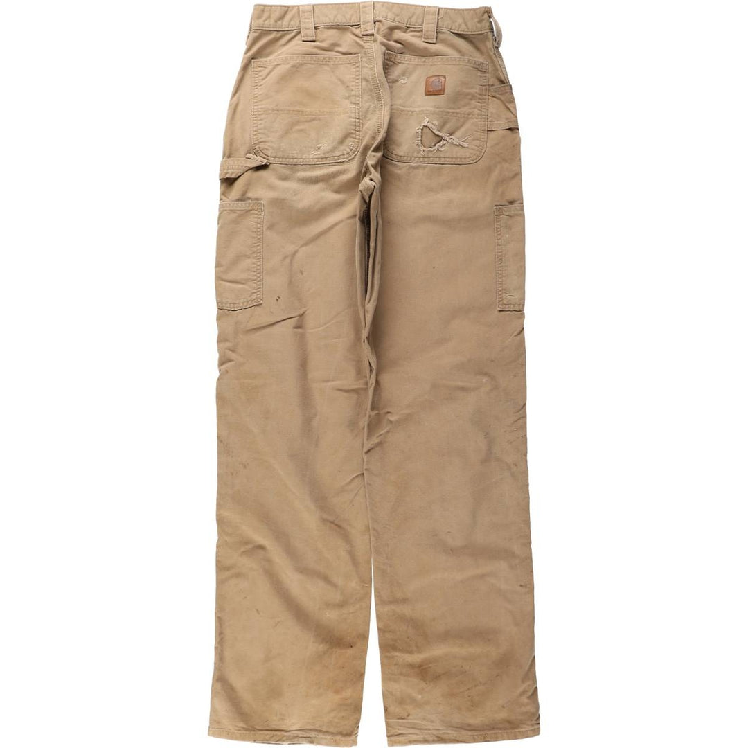 Carhartt Loose Original Fit Duck Painter Pants, Men's, W32 equivalent cotton Beige type Vintage Second Hand