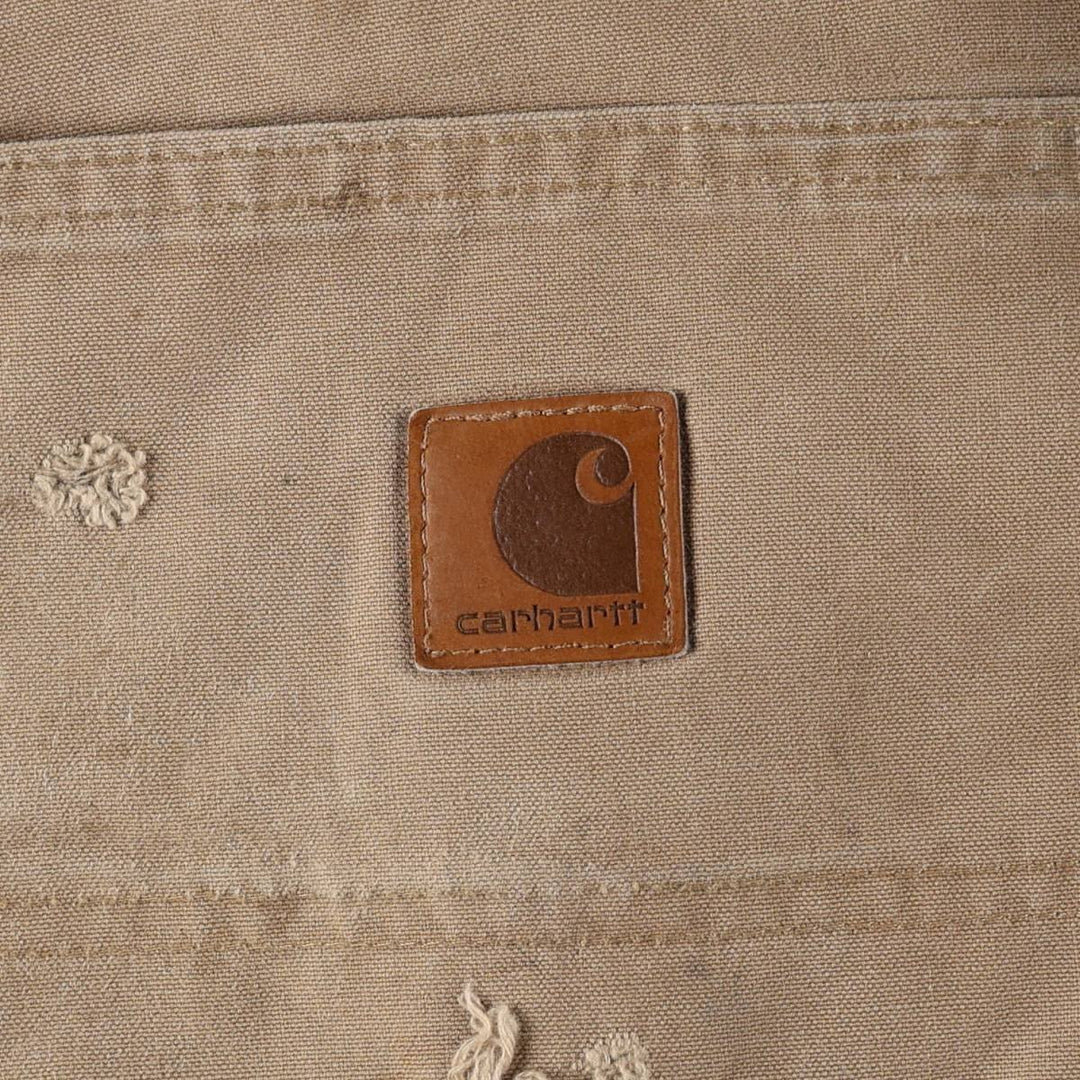 Carhartt Loose Original Fit Duck Painter Pants, Men's, W32 equivalent cotton Beige type Vintage Second Hand