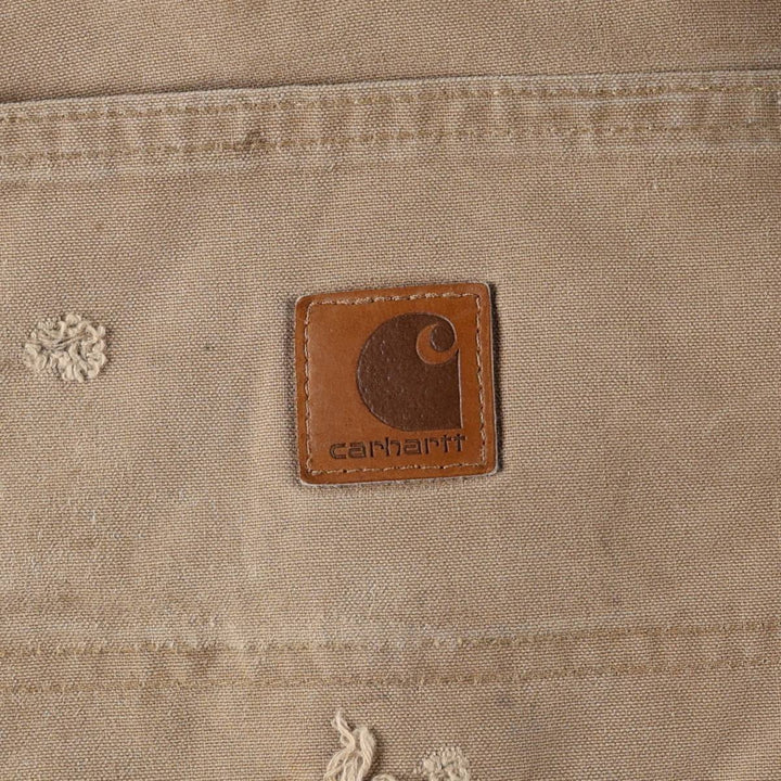 Carhartt Loose Original Fit Duck Painter Pants, Men's, W32 equivalent cotton Beige type Vintage Second Hand