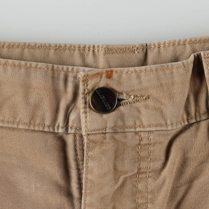 Carhartt Loose Original Fit Duck Painter Pants, Men's, W32 equivalent cotton Beige type Vintage Second Hand