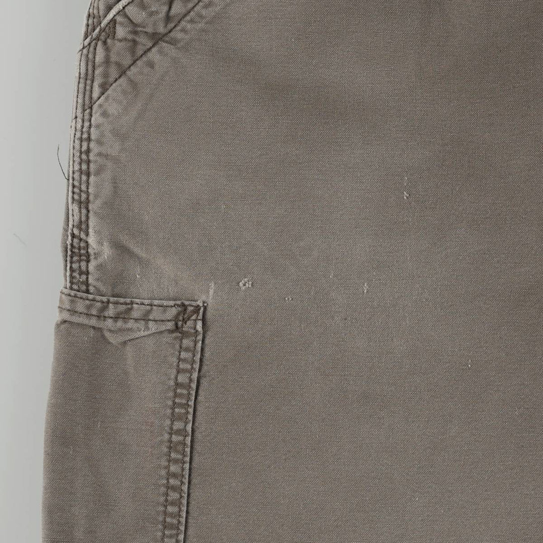 Carhartt Original Dungaree Fit Duck Painter Pants, Men's, W33 equivalent cotton Khaki type brown Vintage Second Hand