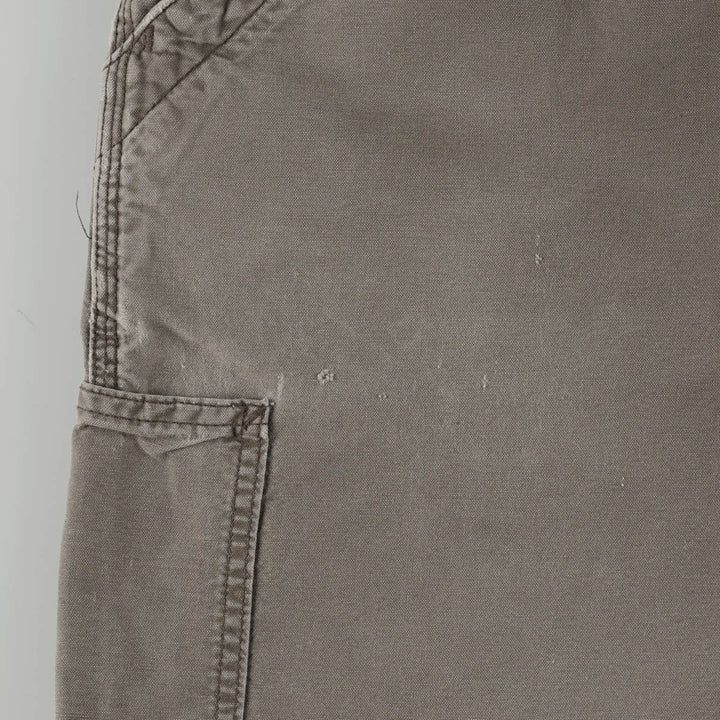 Carhartt Original Dungaree Fit Duck Painter Pants, Men's, W33 equivalent cotton Khaki type brown Vintage Second Hand