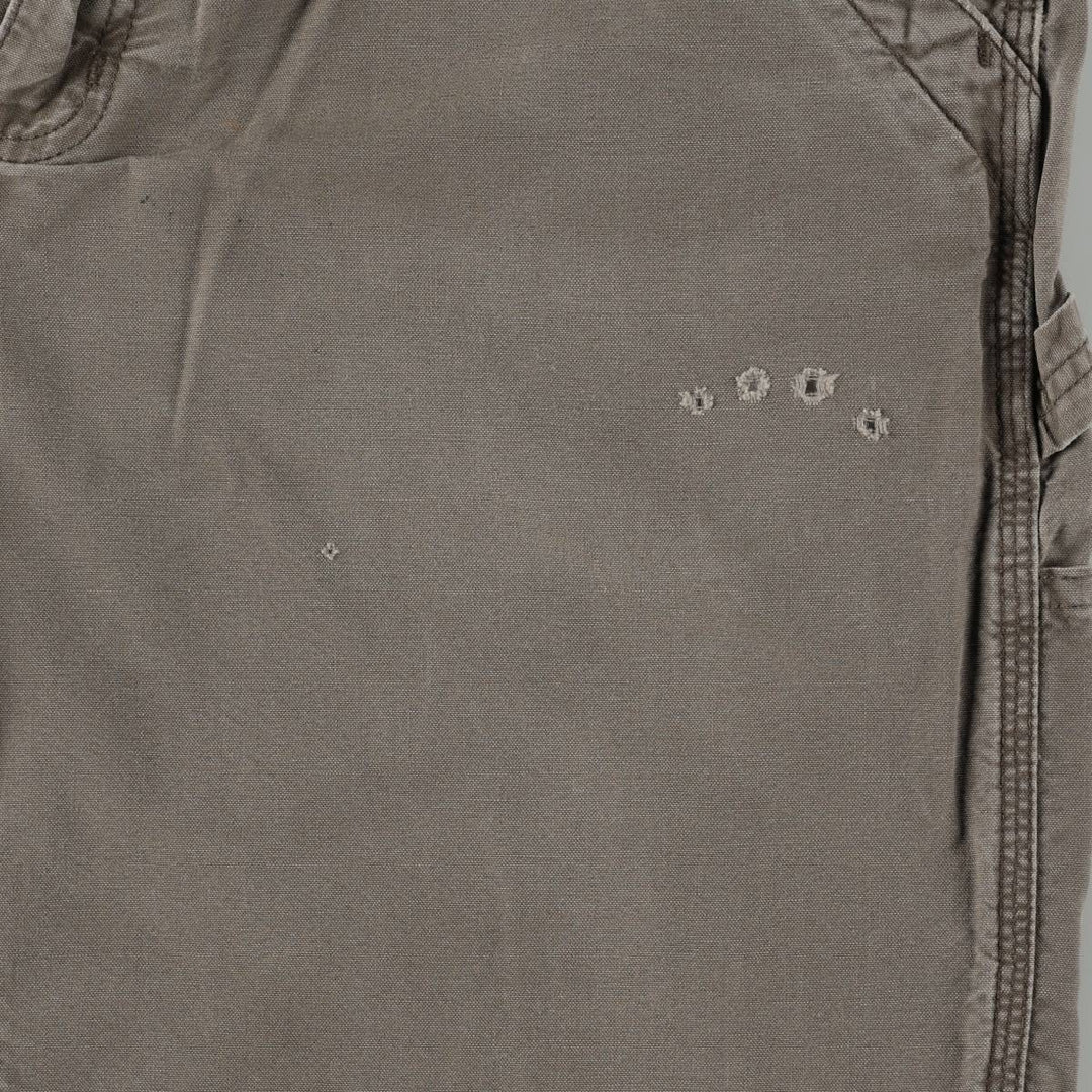 Carhartt Original Dungaree Fit Duck Painter Pants, Men's, W33 equivalent cotton Khaki type brown Vintage Second Hand